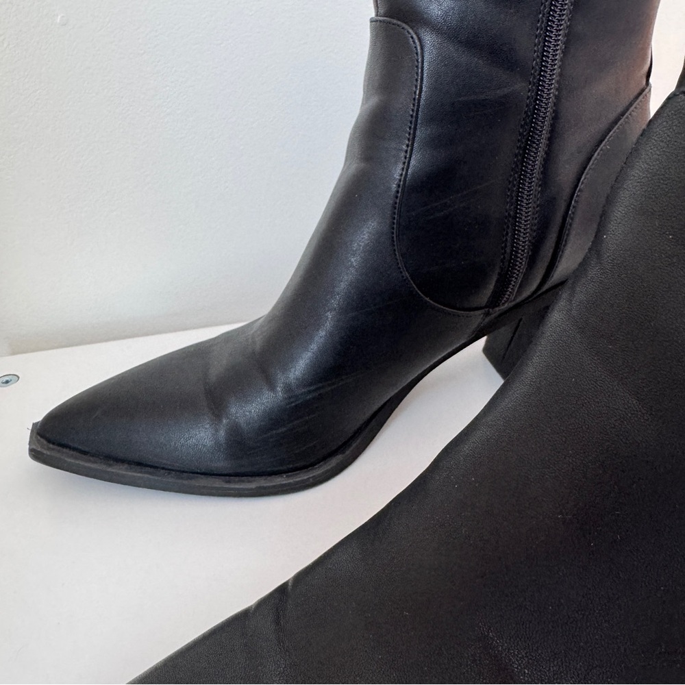 BP Nordstrom Black Ankle Boots Women's Size 11 - Picture 5 of 9